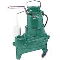 Zoeller 4/10 HP Cast Iron Sewage Pump w/ Vertical Float Switch (2
