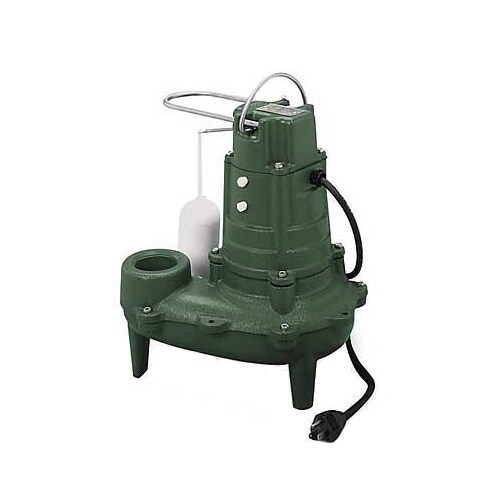 Zoeller 1/2 HP Cast Iron Sewage Pump w/ Vertical Float Switch (2")