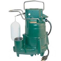 Zoeller 1/2 HP Cast Iron Submersible Sump Pump w/ Vertical Float Switch
