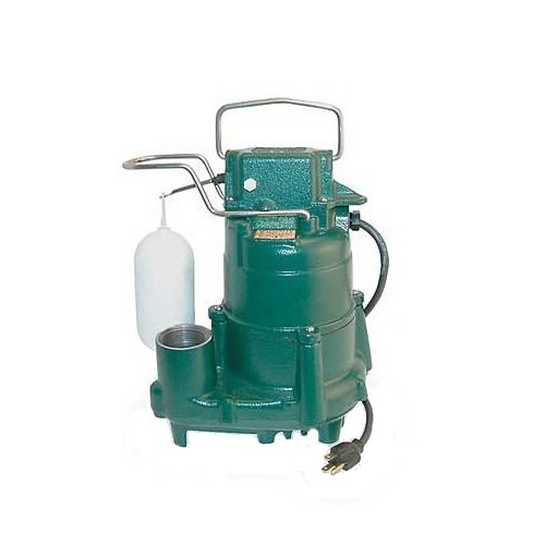Zoeller 1/2 HP Cast Iron Submersible Sump Pump w/ Vertical Float Switch