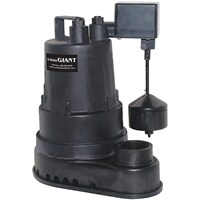 Little Giant SP50V - 1/2 HP Thermoplastic Submersible Sump Pump w/ Vertical Float Switch