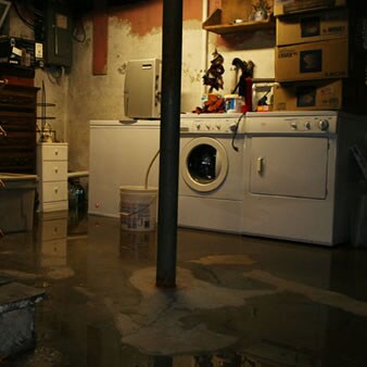 flooded basement manner