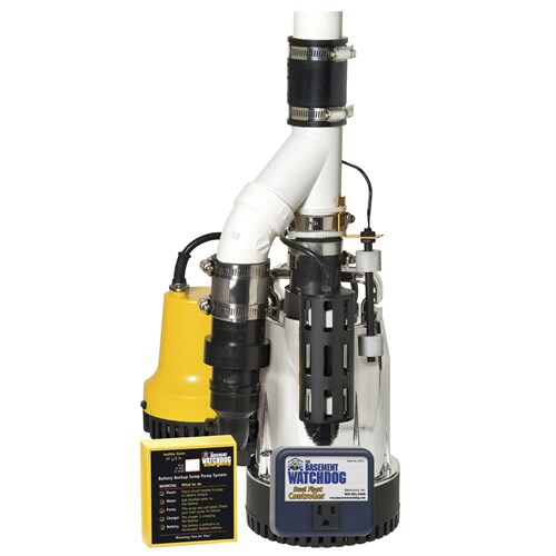 Basement Watchdog DFK-961 - 1/3 HP Combination Primary and Backup Sump Pump System