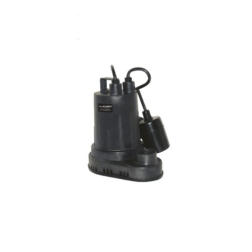 Red Lion Little Giant SP25T - 1/4 HP Thermoplastic Submersible Sump Pump w/ Tether Float Switch