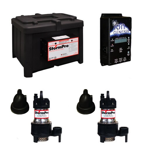 StormPro Maxx Deluxe Heavy Duty Battery Backup Sump Pump System