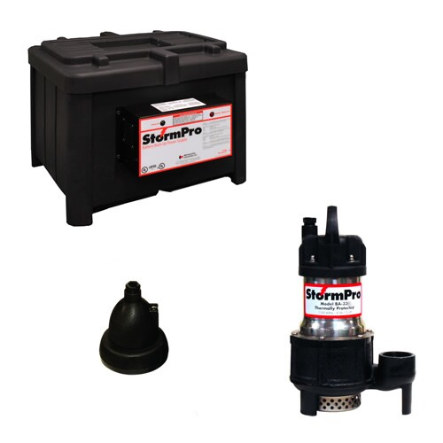 StormPro Maxx Heavy Duty Battery Backup Sump Pump System (3000 GPH @ 10')