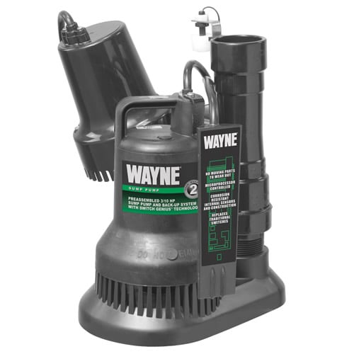 Wayne WSS10 - 3/10 HP Combination Primary and Backup Sump Pump System