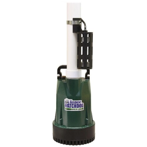 Basement Watchdog BW1033 - 1/3 HP Cast Iron Submersible Sump Pump w/ Vertical Float Switch
