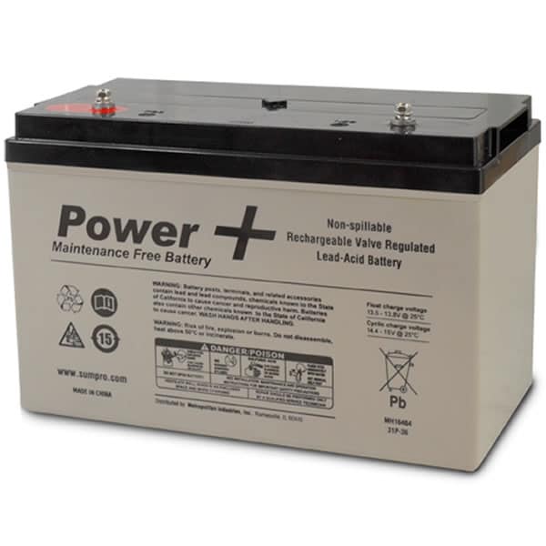 ... LW20104 Power + 12V Maintenance Free Deep Cycle 120AH AGM Battery