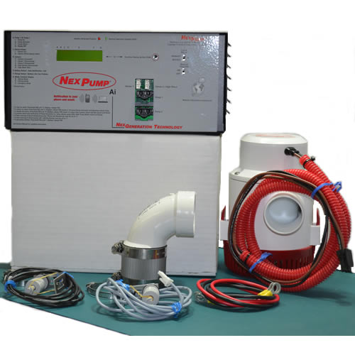 NexPump AiSingle-ANi - Battery Backup Sump Pump System w/ Internet Notification (2160 GPH @ 10')
