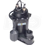 Burcam Pumps 1/2 HP Cast Iron Submersible Sump Pump w/ Tether Float Switch