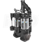 Burcam Pumps 400401TW - 1/2 HP Duplex Sewage Pumps w/ Vertical Float Switches (2