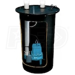Little Giant 9S-SMPXRT-K - 4/10 HP Cast Iron Sewage Pump System (2