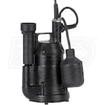 Little Giant SP25A - 1/4 HP Aluminum Submersible Sump Pump w/ Tether Float Switch