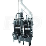 Burcam Pumps 400505TWP - 4/10 HP Cast Iron Duplex Sewage Pumps w/ Vertical Float Switches (2