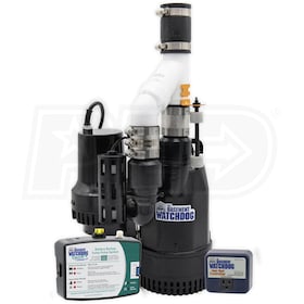 View Basement Watchdog Big Combo CONNECT® 1/2 HP Combination Primary & Backup Sump Pump System