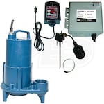 Barnes BOSS Oil Sensor Switch w/ EHV412 1/2 HP Effluent Pump & Hight Water Alarm