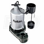 Flotec FPZT7550 - 1 HP Zinc Submersible Sump Pump w/ Vertical Float Switch & Wi-Fi Enabled Controller