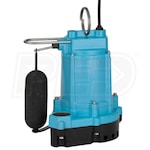 Little Giant 6EC-CIA-SFS - 1/3 HP Cast Iron Submersible Sump Pump w/ Vertical Float Switch (20' Cord)