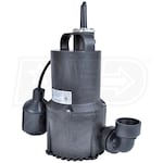 Little Giant SP33A - 1/3 HP Thermoplastic Submersible Sump Pump w/ Tether Float Switch