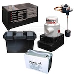 StormPro Battery Backup Sump Pump System and Battery (2100 GPH @ 10')