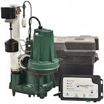 Zoeller ProPack98 - 1/2 HP Combo Primary & Aquanot Fit Backup Sump Pump System w/ WiFi