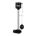 Pedestal pumps are best for small basins, as the pump base is submerged but the pump motor is not.