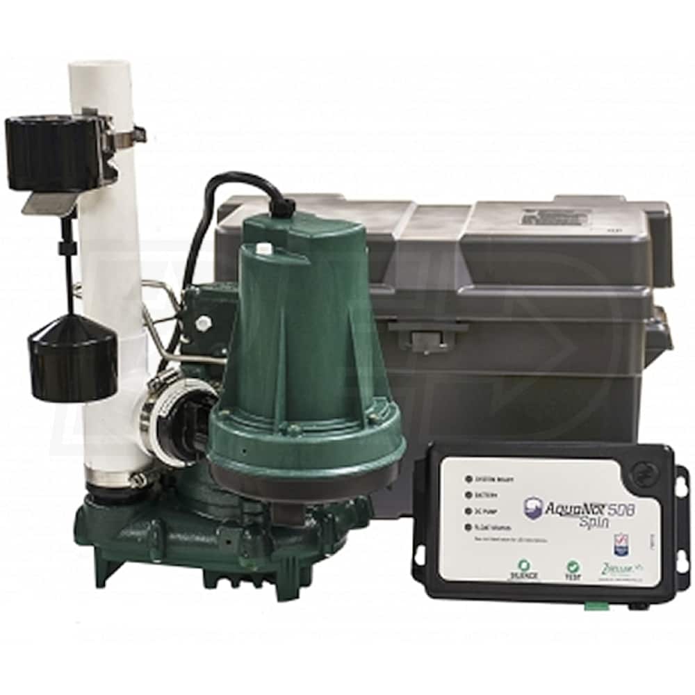 Zoeller 508-0006 ProPack53 Spin - 1/3 HP Combination Primary & Backup ...