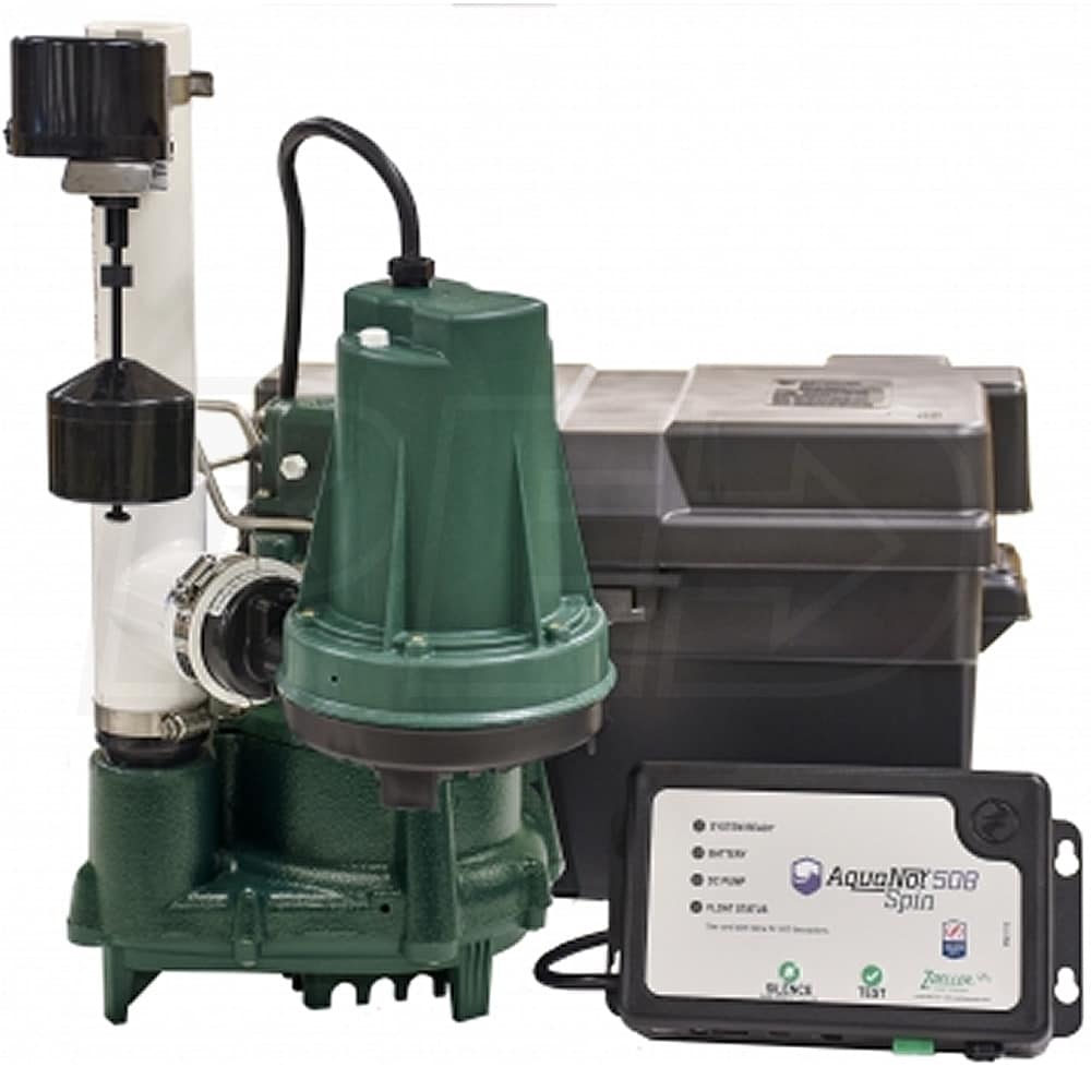 Zoeller 508-0007 ProPack98 Spin - 1/2 HP Combination Primary & Backup ...
