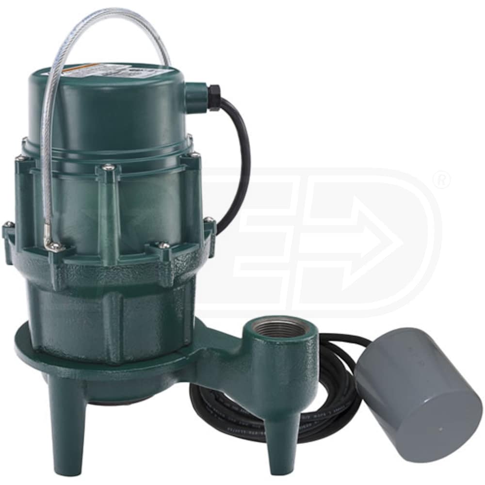 Zoeller 8000005 Shark® BN800 1/2 HP Cast Iron Grinder Pump w