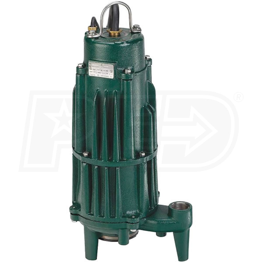 Zoeller E840 Shark® 840-0004 - 2 HP Auto-Reversing Grinder Pump 230V -  Non-Automatic