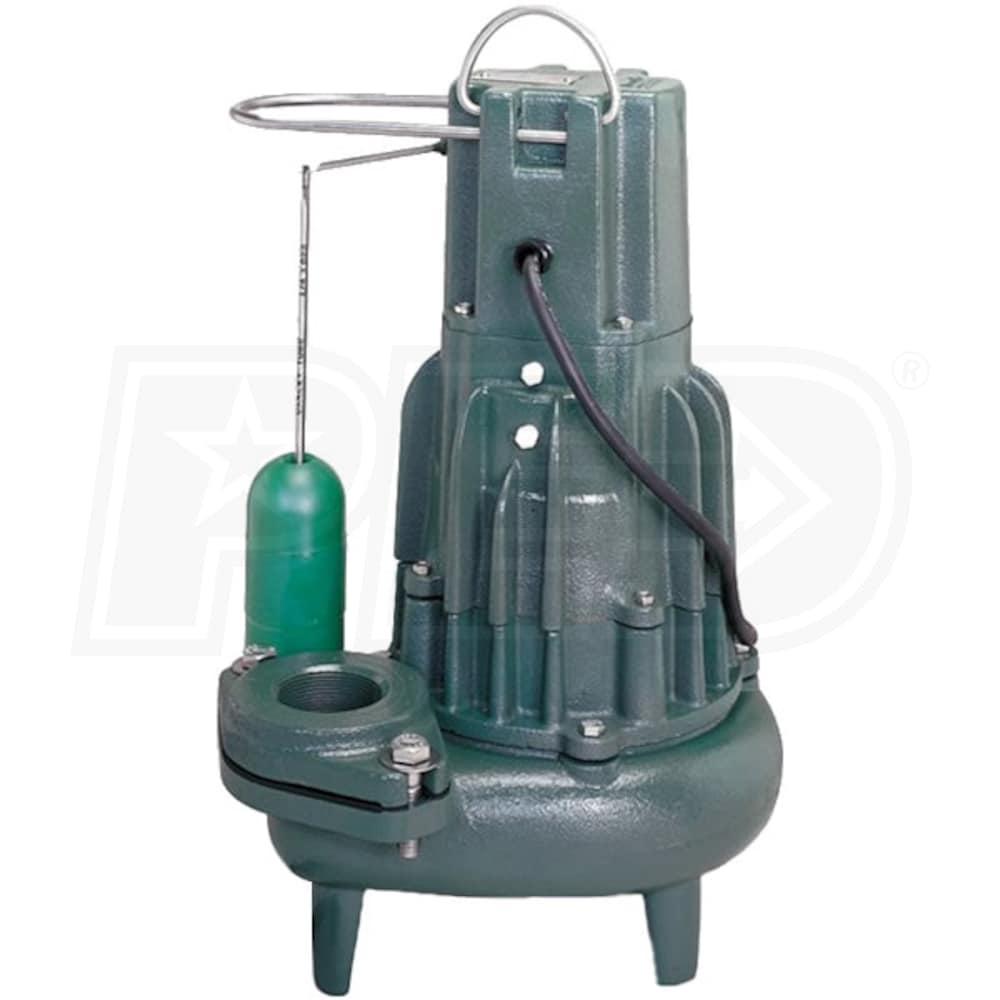 Zoeller D284 -0003 - 1HP Cast Iron Sewage Pump 2-Inch w/ Vertical Float ...