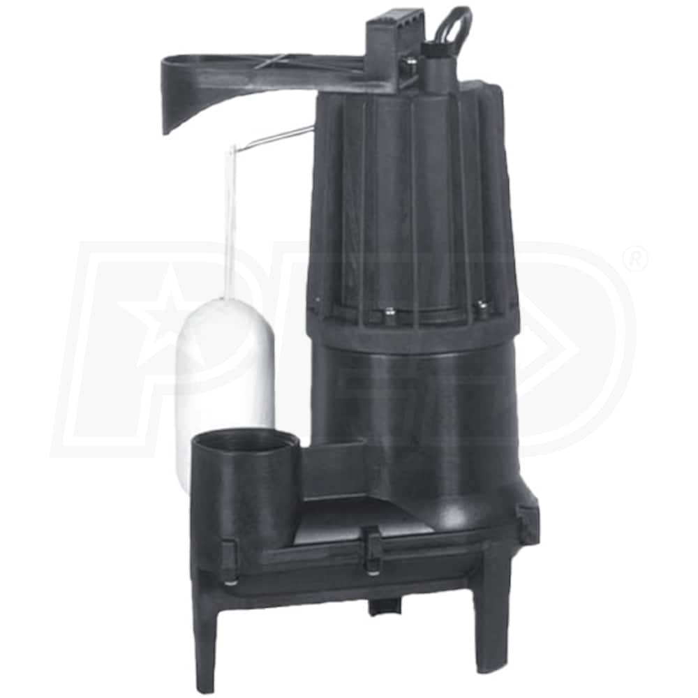 Zoeller M211 2110001 4/10 HP Thermoplastic Sewage Pump 2Inch w