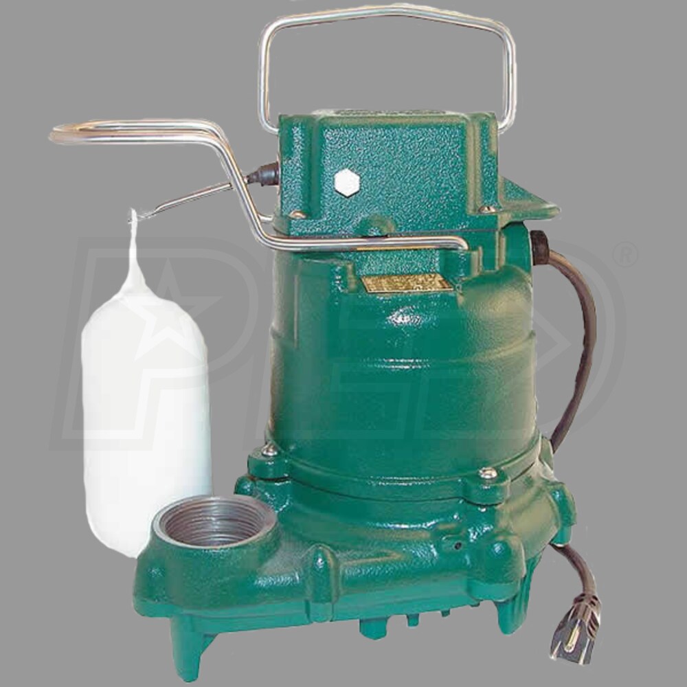 Zoeller M53KIT M53 1/3 HP Cast Iron Primary/Backup Sump Pump w/ Vertical Float Switch