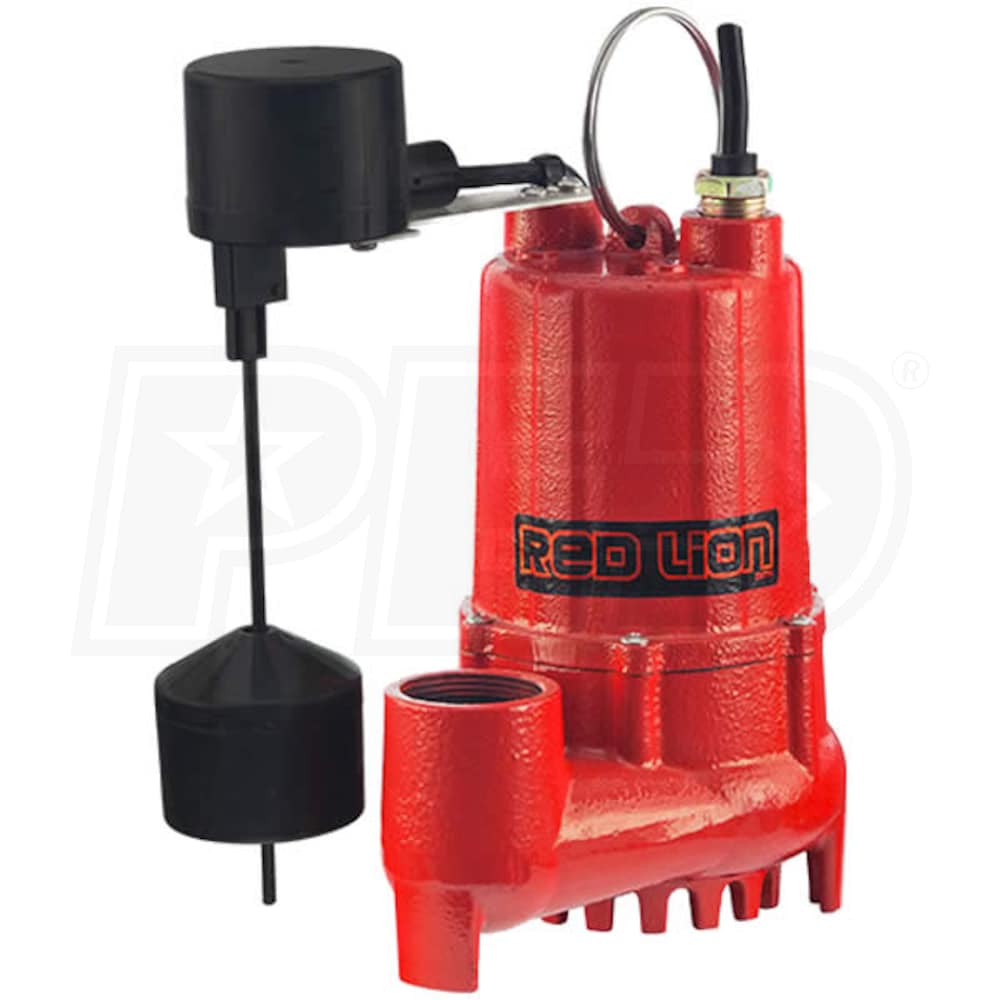 Red Lion RL-SP50T 1/2 HP Plastic Sump Pump with Tethered Switch