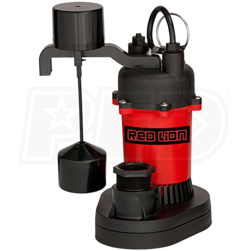 Red Lion RL-SC33V 1/3 HP Cast Iron Sump Pump with Vertical Switch 