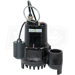 Burcam Pumps 1/3 HP Heavy Duty Cast Iron Submersible Sump Pump w/ Tether Float Switch