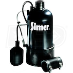 Simer 3995 - ACE-IN-THE-HOLE 3/4 HP Submersible Sump Pump w/ Tether Float Switch