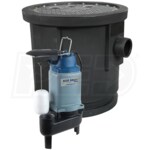 Blue Angel Pumps - 1/2 HP Cast Iron Commercial-Grade Outdoor Sewage Pump System (24