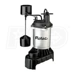 Flotec FPCI5050 - 1/2 HP Cast Iron & Zinc Submersible Sump Pump w/ Vertical Float Switch
