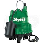 Myers MDC33T20 - 1/3 HP Cast Iron Sump Pump w/ Tether Float Switch (20' Cord)