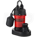 Red Lion RL-SP50T - 1/2 HP Thermoplastic Submersible Sump Pump w/ Tether Float Switch