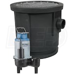 Blue Angel Pumps - 4/10 HP Cast Iron Outdoor Sewage Pump System (24