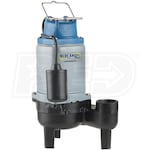 Blue Angel Pumps - 1/2 HP Cast Iron Commercial-Grade Sewage Pump (2") w/ Tether Float Switch