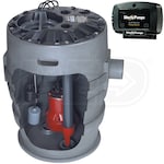 Liberty Pumps P372LE41/A2 - 4/10 HP Pro370 Cast Iron Sewage Pump System (21"x30") w/ Alarm