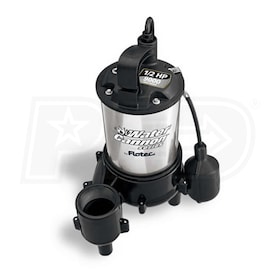 View Flotec FPSE9000 - Water Cannon Series 1/2 HP Sewage Pump w/ Piggyback Tether Float