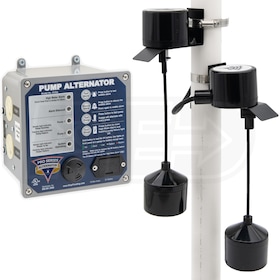 Pro Series Pump Alternator (Dual-Run) & Alarm w/ Vertical Floats