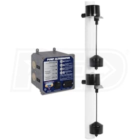 Pro Series Pump Alternator (Single-Run) & Alarm w/ Vertical Floats