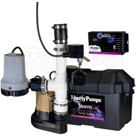 Liberty Pumps PCS37-441-10A - 1/3 Primary (S37) & StormCell&reg; (10A) Battery Backup Sump Pump System