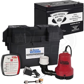 View Basement Watchdog 1/3 HP Combination Primary and Backup Sump Pumps w/ Maintenance Free Battery